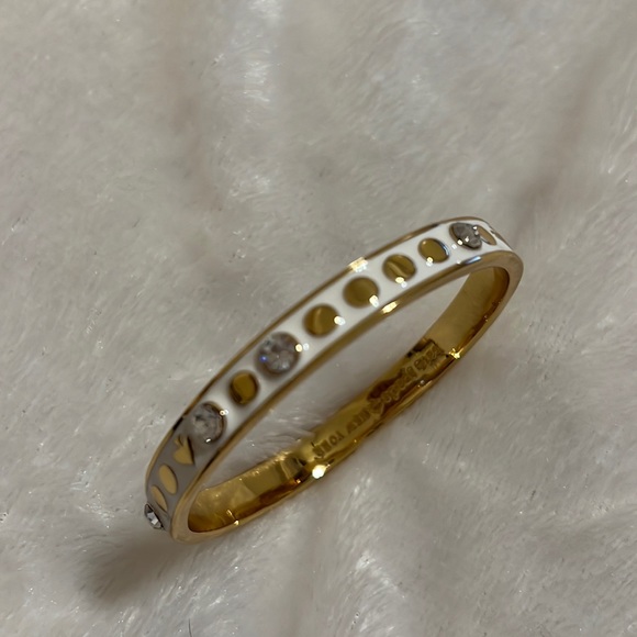 Kate Spade enamel and rhinestone bangle - Picture 2 of 4